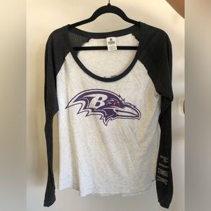 Victoria secret NFL Ravens long sleeve tee